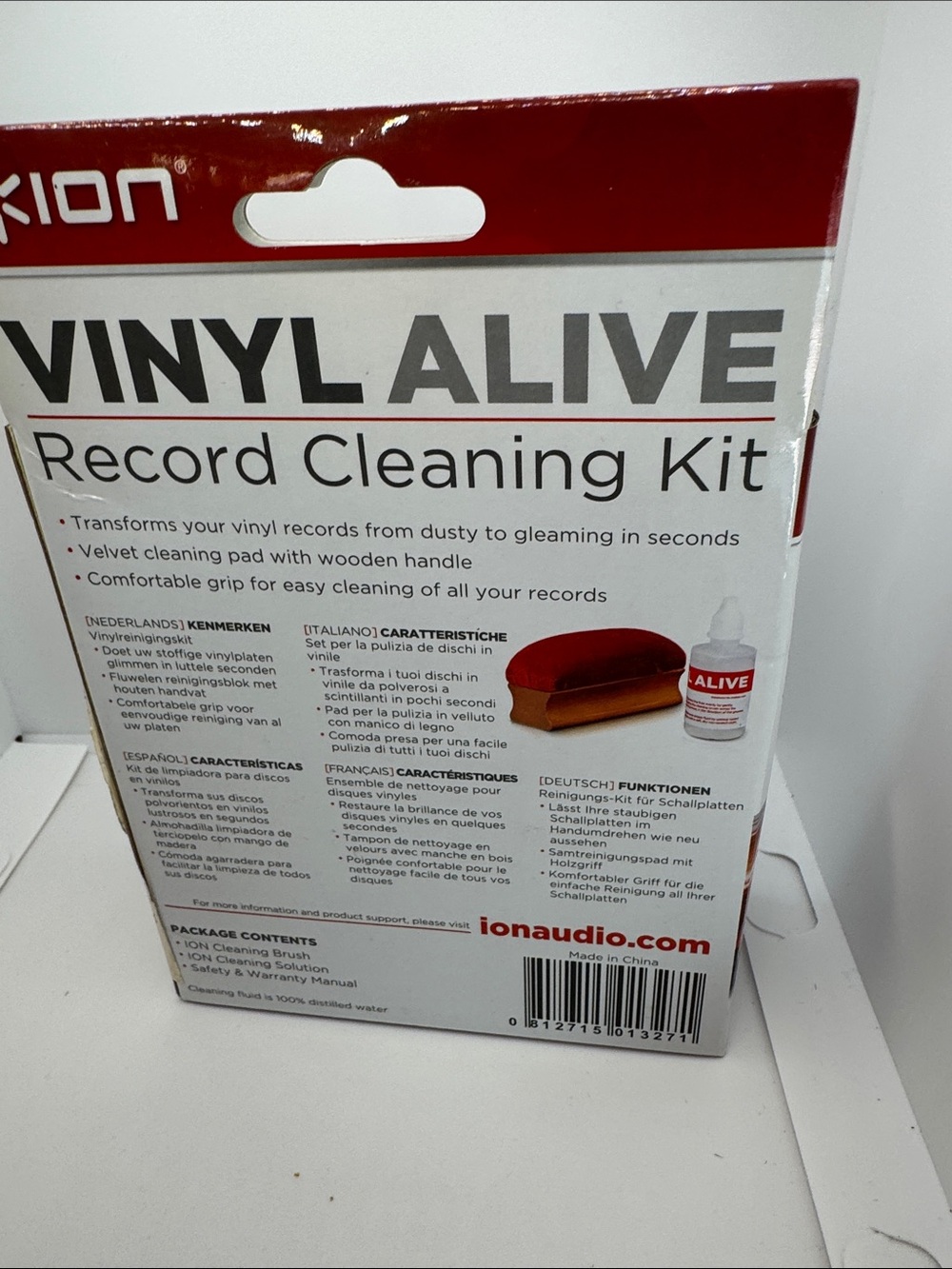 ION Vinyl Alive Record Cleaning Kit - White & Red Packaging - Picture 4 of 4